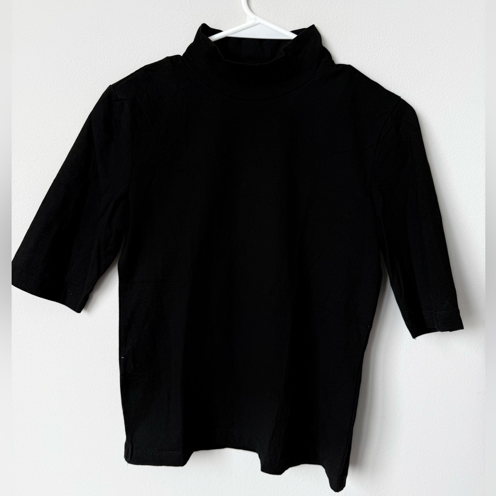 Zara Turtle Neck Basic Short Sleeve Top - Selling… - image 2